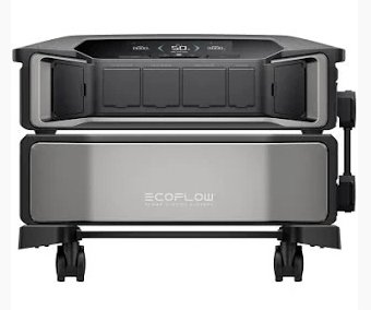 EcoFlow DELTA Pro Ultra inverter on a wheeled cart